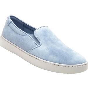 NWT women's Vionic Avery Pro Non-Slip Light Blue Suede shoes 7.5